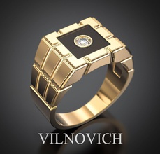 ring enamel jewelry sterling diamond jewellery jewel silver platinum gold fashion brilliant rings 3d print model - Mito3D