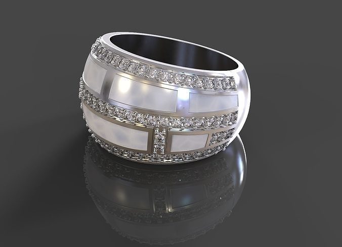ring enamel printable 3d model design cnc milling earring jewel gold silver pendant jewelry diamond gem platinum rings 3D print model - Mito3D