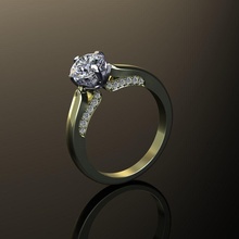 Ring Engagement Schmuck Platin wertvoll Juwel Luxus Hochzeit leuchtenden Ehe Gold Silber Diamant brillant druckbar Sterling Feier Mode 3d print model - Mito3D