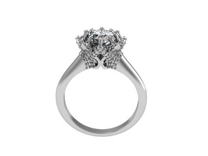 anello di fidanzamento gioielli 3djewelry bella brillante cad diamante elegante moda gemma oro disco platino jewelryprint jewelrywax preziosi printversion argento matrimonio anelli 3d print model - Mito3D