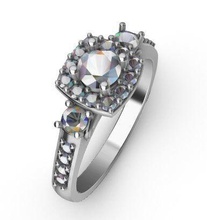 engagment ring halo 3d yazıcı modeli takı gem aksesuar Gümüş yazdırılabilir elmas yüzük değerli platin moda mücevher engagem solitaire parlak sterling karat lüks altın 3d print model - Mito3D