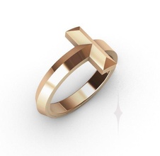 anillo compromiso tiffany 3d impresión modelo precioso joyería joya plata oro imprimible brillante platino diamante Moda belleza lujo libra esterlina vestir 3d print model - Mito3D