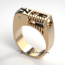 bague moteur de 57 bijoux l'anneau l'homme spiner or imprimable collier anneau mode en les anneaux éléments mobiles diamant gem d'argent brillant la livre sterling sexe masculin beauté 3d print model - Mito3D