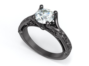 squillare incisione 02 incidere gioielleria fidanzamento gemma incisore argento stampabile platino oro nero anelli 3d print model - Mito3D
