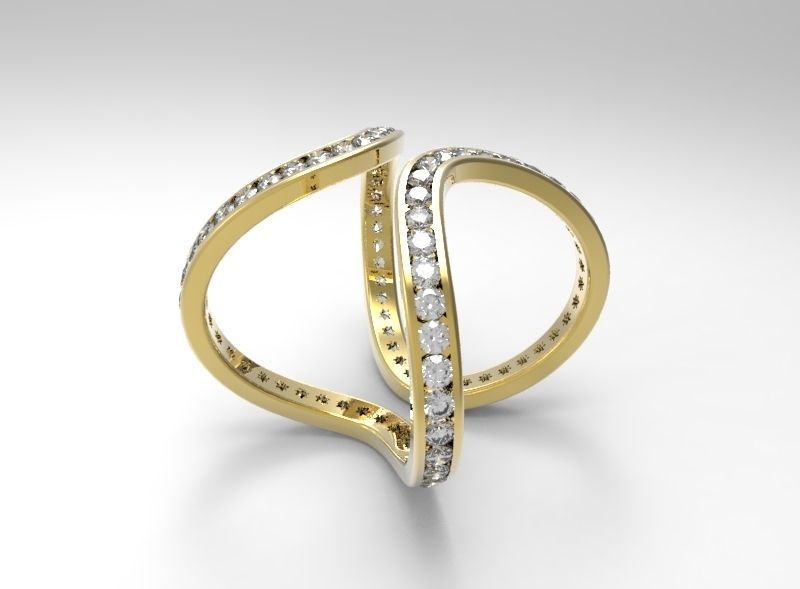 ring eternity jewelry precious clothing engagement diamond rings 3D print model - Mito3D