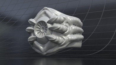 squillare occhio gioielleria anelli 3d print model - Mito3D