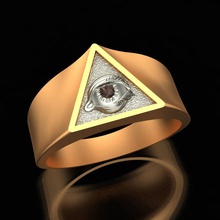ring eye jewelry printable platinum prototyping silver sterling gem eyes gold printing cnc men rings 3d print model - Mito3D