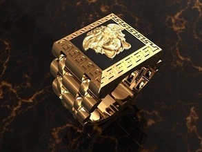 anillo moda flexibilidad oro plata imprimible joyería boda belleza platino impresión diamante joya anillos cosmético versac rolex lujo 3d print model - Mito3D