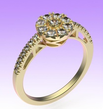 anel favero leve Casamento noivado ouro prata joias estilo moda clássico esterlina diamante brilhante imprimível vintag joalheria argolas 3d print model - Mito3D