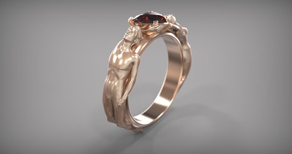 ring zahlen amethyst smaragd mode schmuck ringe rubin saphir topaz3d brillant diamant gold platin wertvoll realistisch bildhauerei zbrush juwel 3d print model - Mito3D