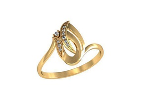 anillo floral conjunto la joyería 3djewelry hermoso brillante cad el diamante elegante compromiso de moda gem oro platino jewelryprint jewelrywax precioso printversion plata boda los anillos 3d print model - Mito3D