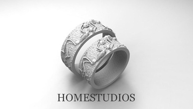 ring für immer Skelette Schmuck kostbar gold Silber bedruckbar ist scull sceleton Knochen Hochzeit Juwel Ringe Skelett Mode-ring 3d print model - Mito3D