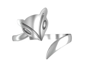 anello di fox gioielli acquistare 3d modello bella cad elegante fidanzamento moda gemma oro disco platino jewelryprint jewelrywax preziosi printversion argento matrimonio anelli 3d print model - Mito3D