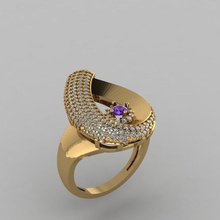 Ring Galaxis Schmuck Platin wertvoll Luxus Gold Mode Juwel Silber druckbar brillant Diamant Schönheit Rubin Ringe 3d print model - Mito3D