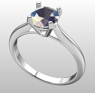 ring gem gold jewelry silver printable diamond jewel jewellery wedding fashion platinum necklace engagem apparel bracelate brilliant sterling prototyping rings 3d print model - Mito3D