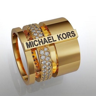 bague gemmes or marque michaelcors bijoux argent gemme femme mariage imprimable diamant brillant mode tiare diadème anneaux luxe 3d print model - Mito3D