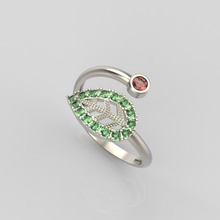 anneau de pierres précieuses bijoux brillant bague en diamant le l'engagement gem or joyau imprimable l'anneau d'argent fiançailles les pierre gemme bijou saphir anneaux 3d print model - Mito3D