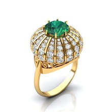 anneau de pierres précieuses bijoux or l'anneau mode bague en diamant gem joyau d'argent brillant fiançailles beauté engagem l'habillement les anneaux 3d print model - Mito3D