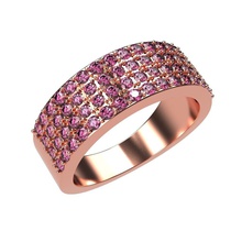anneau de pierres précieuses bijoux gem le platine l'engagement mariage or d'argent imprimable joyau brillant la mode carat l'accessoire bague en diamant précieux les anneaux 3d print model - Mito3D