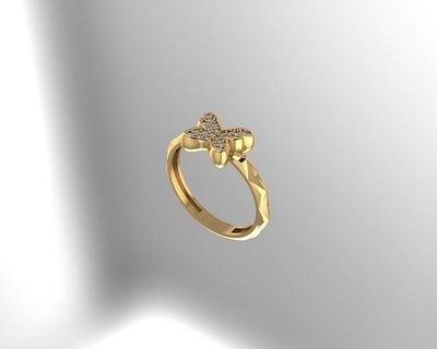 ring gold jewelry rings gem jewel brilliant 3d print model - Mito3D