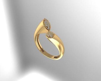 ring gold ring jewelry gold silver jewel fashion ring brilliant rings  3d print model - Mito3D