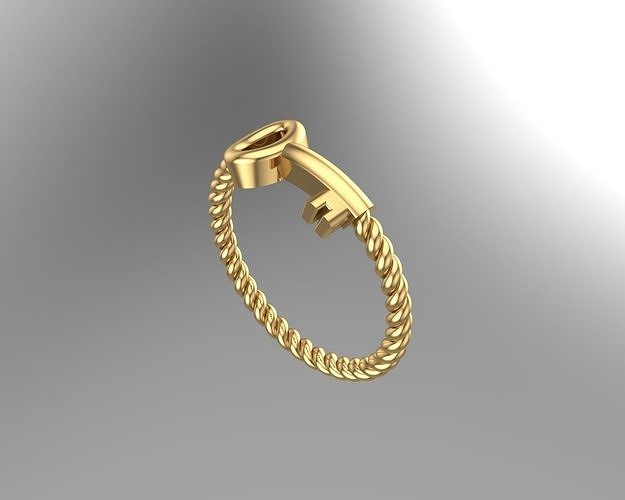 Ring Gold Schmuck Silber Juwel Mode brillant Ringe 3D print model - Mito3D
