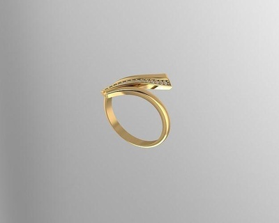 Ring Gold Schmuck Ringe Juwel brillant Hochzeit Engagement Diamant 3d print model - Mito3D