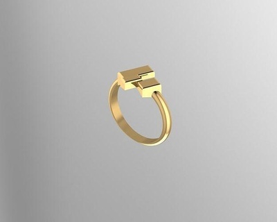 anillo oro joyería joya anillos diamante plata Boda brillante 3d print model - Mito3D