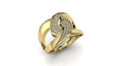 ring gold 100 jewelry 3d gems silver diamond golden printable printing rings fashion jewel design 3d print model - Mito3D
