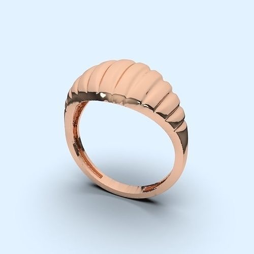 anillo oro brazalete joyería joya imprimible Boda libra esterlina Moda platino enganchar plata canalla belleza anillos 3D print model - Mito3D