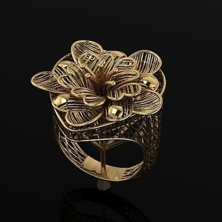 squillare oro gioielleria argento 3dm stl collana arte anelli 3d print model - Mito3D