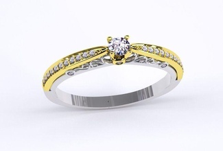 anneau d'argent d'or bijoux le diamant de l'anneau stl 3dm gem or blanc pierre forme ovale la mode max saphir ruby cabochon accessoires jeune fille cadeau les anneaux 3d print model - Mito3D