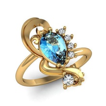 ring grusha jewelry 3d image bracelet pendant earrings exclusive stone diamond gold prototype printer print stl 3dm parts challenge rings 3d print model - Mito3D