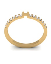 bague h bijoux de l'anneau le diamant or l'engagement mariage en brillant engagem fiançailles les anneaux 3d print model - Mito3D