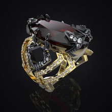 ring hades Schmuck Juwel Ringe Götter Idole Juwelen diamond 3d print model - Mito3D