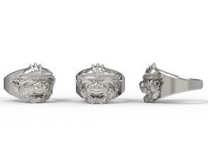 ring of hanuman thailändisch muster to 3d drucken schmuck platin wertvoll luxus juwel engagement ehe diamant wagen brillant druckbar leuchtenden hochzeit silber gold feier ringe 3d print model - Mito3D