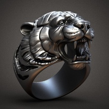ring head tiger jewel jewellery jewelry nature printable ring silver tiger cat mammal lioness leopard puma tigress rings