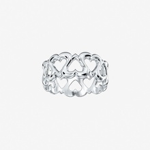 anillo corazones v1 joyería joya oro plata diseño elegante mujer imprimible corazón alma seno cnc platino anillos 3d print model - Mito3D