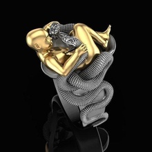ring hercules jewelry jewel silver gold jewellery fashion snake boy antiquity rings 3d print model - Mito3D