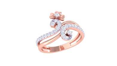 ring if-110 diamond gem jewel jewellery jewelry rings gold silver engagement wedding fashion white brilliant engagem brillant diamant soliraire 3d print model - Mito3D