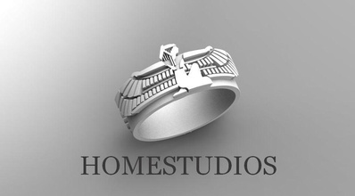 anel isis escaravelho Egito imprimível joalheria ouro prata antigo simbol invertebrado fantasia argolas homestudios moda rúnico 3d print model - Mito3D