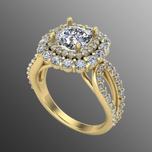 Ring iz23 Schmuck wertvoll Gold Juwel Silber druckbar brillant Diamant Hochzeit Mode Finger Sterling Saphir Ringe Rubin 3d print model - Mito3D