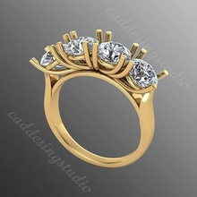 yüzük iz37 takı altın mücevher gümüş parlak elmas düğün moda parmak sterlin safir çap yüzükler yakut platin nişan 3d print model - Mito3D