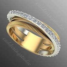 bague iz39 bijoux or gemme argent bijou brillant diamant mariage mode doigt sterling saphir anneaux rubis platine engagement 3d print model - Mito3D