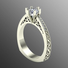 anillo iz3 joyería joya precioso oro plata imprimible brillante diamante boda moda dedo libra esterlina zafiro diamante anillos rubí platino 3d print model - Mito3D