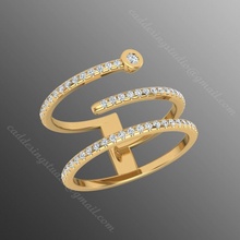 bague iz43 bijoux précieux or gemme argent imprimable bijou brillant diamant mariage mode doigt sterling saphir anneaux rubis platine 3d print model - Mito3D