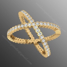 Ring iz47 Schmuck wertvoll Gold Juwel Silber druckbar brillant Diamant Hochzeit Mode Finger Sterling Saphir Ringe Rubin Platin 3d print model - Mito3D