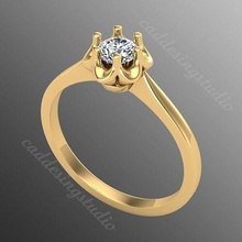 anel iz64 joalheria luxo ouro gema brilhando acessório moda beleza prata brilhante diamante safira jóia jóias lindo argolas elegante 3d print model - Mito3D