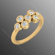 Ring iz 42 Schmuck wertvoll Gold Juwel Silber druckbar brillant Diamant Hochzeit Mode Finger Sterling Saphir Ringe Rubin Platin 3d print model - Mito3D
