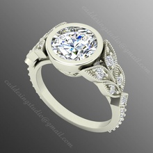 bague iz 44 bijoux or luxe gemme brillant imprimable argent diamant saphir bijou anneaux 3d platine rubis accessoire mode 3d print model - Mito3D